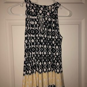 Black and Yellow Blouse